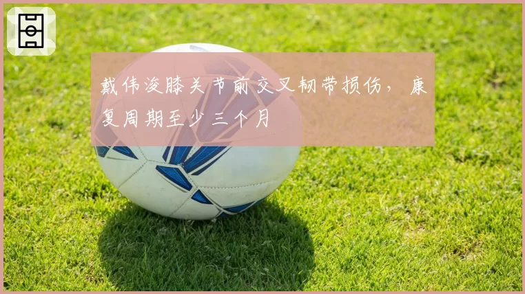 戴伟浚膝关节前交叉韧带损伤，康复周期至少三个月